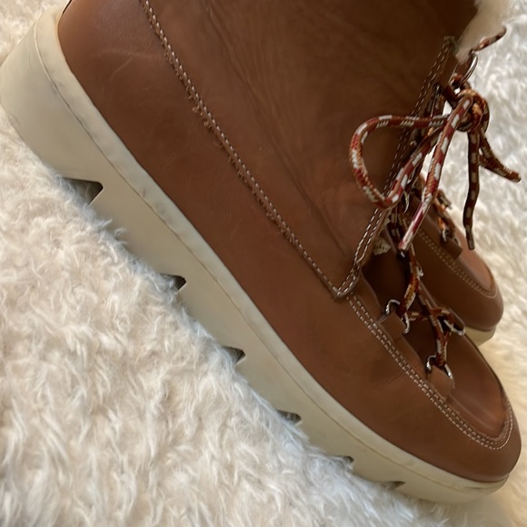 Bernardo Sherpa booties leather fur winter - Picture 12 of 15